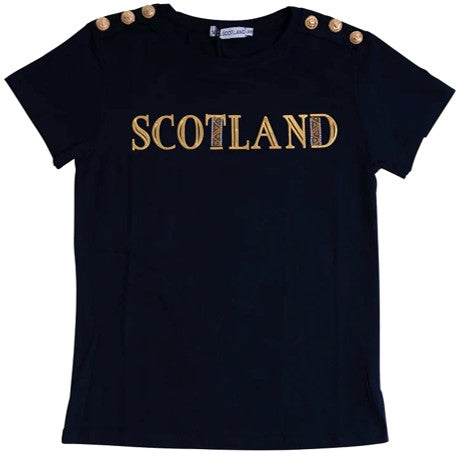 T-Shirt - Ladies Navy Blue Scotland Florence