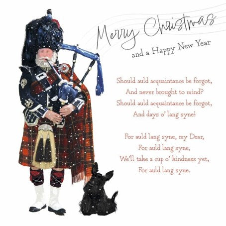 Christmas Card Pack - Auld Lang Syne (Red)
