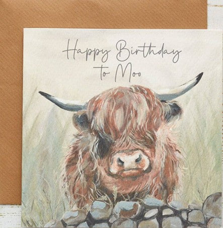 Birthday Card - Happy Birthday to Moo