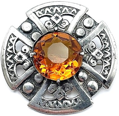 Brooch - Sterling Silver & Citrine 1954