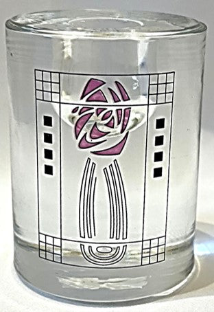 Candle Holder - Glass - Charles Rennie Mackintosh