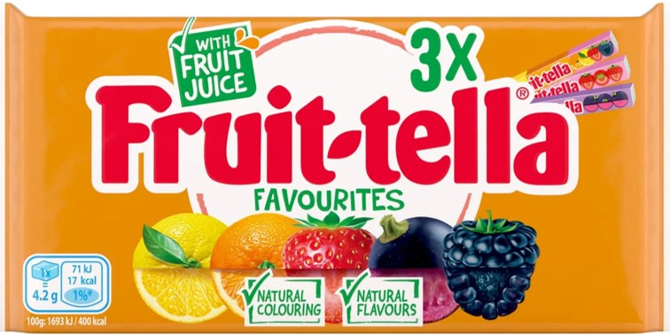 Fruit-tella Soft Chew Assorted Flavours 3 Pack