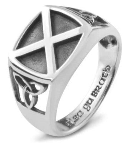 Ring - Saltire Signet Silver Ring