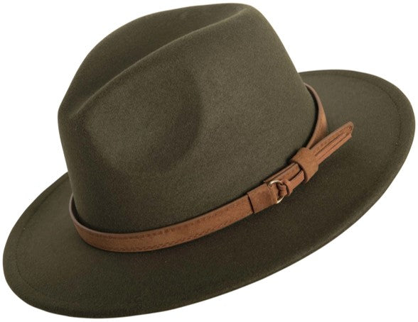 Hat - Fedora Style - Green