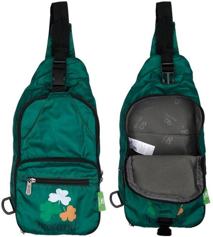 Ireland Cross Body Bag - Waterproof & Foldable by Eco-Chic