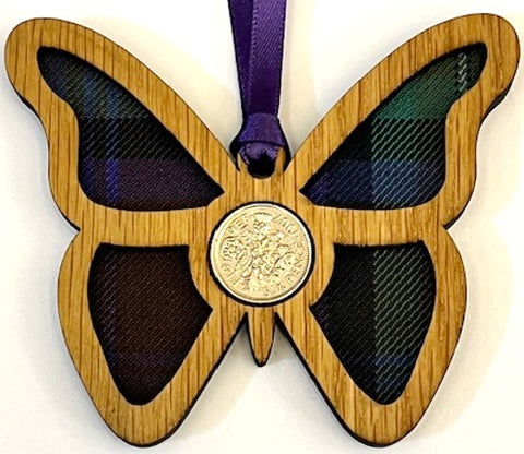 Lucky Sixpence - Butterfly - Various Tartans