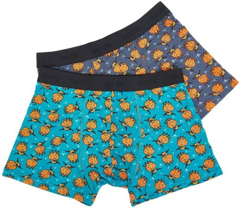 Mens Highland Cow Bamboo Boxer Shorts - 2 Pack by Eco-Chic