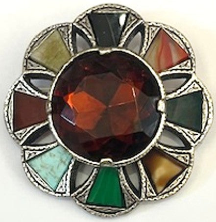 Brooch - Miracle Vintage, Multi Stones