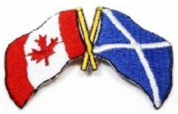 Embroidered Badge - Scotland Canada Flags