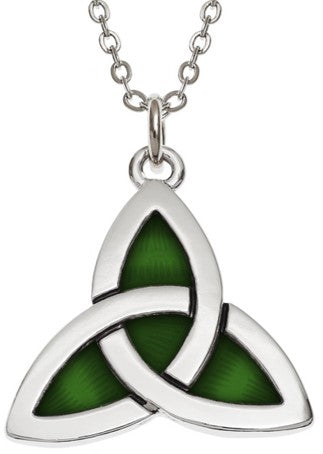 Green Triquetra Pendant