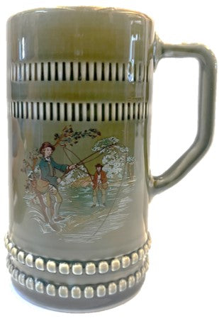 Vintage Wade Beer Mug - Fishing Scene