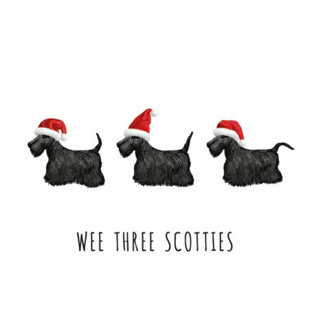Christmas Card Pack - Wee Three Scotties
