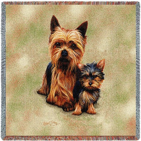 Blanket - Yorkshire Terrier with Puppy