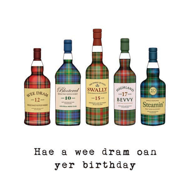 Birthday Card - Hae A Wee Dram