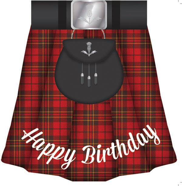 Birthday Card - Kilt