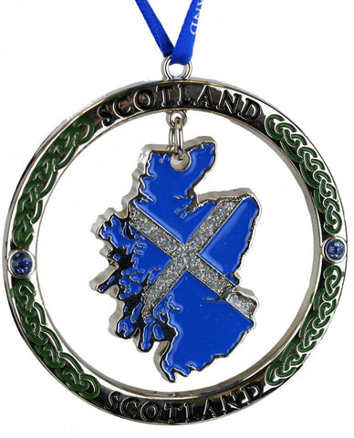Scotland Map Ornament