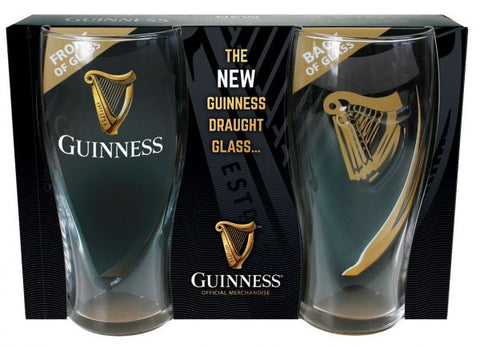 Guinness 2-Pack Embossed Pint Glasses