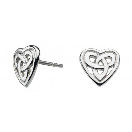 Aamor Celtic Heart Stud Earrings