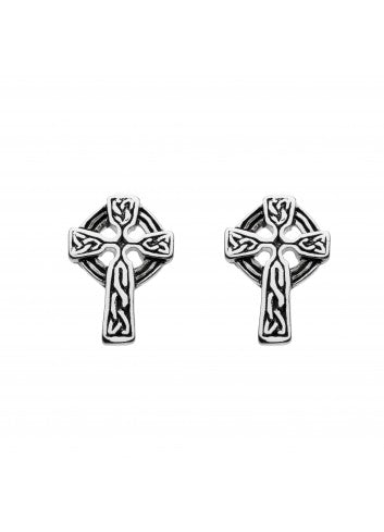 Celtic Cross Stud Earrings