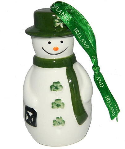 Irish Snowman Ornament