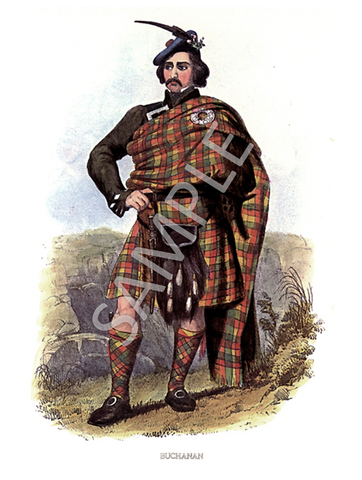 R.R. McIan Colour Prints - Clan Highlanders