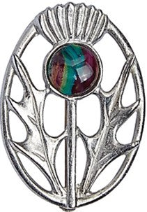Heathergems Modern Thistle Brooch