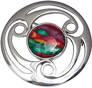 Heathergems Celtic Triskele Brooch