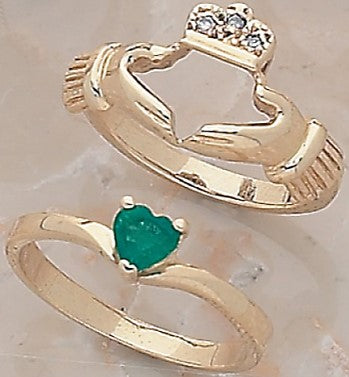 Ring - Ladies Gold Claddagh Engagement/Wedding - Please Contact us for Pricing