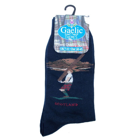 Men's Caber Toss Pattern Socks