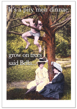 Notecard - Humour - Men On Trees