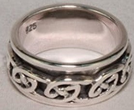 Ring - Sterling Silver Celtic Spinner