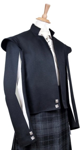 Jacobean Tweed Kilt Jacket - Charcoals & Greys