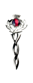 Kilt Pin - Thistle Heathergems