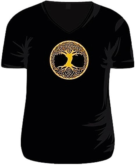 T-Shirt - Ladies V-Neck - Tree Of Life