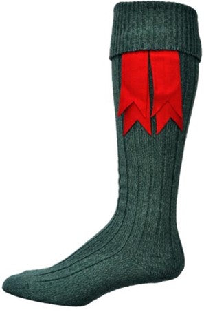 Lovat green kilt sales socks