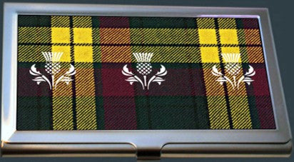 Card Case - Thistles & MacMillan Tartan