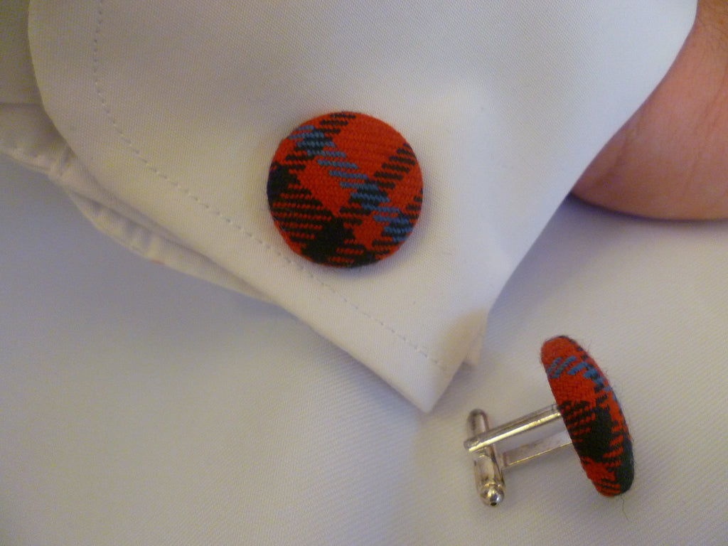 Clan Tartan Cuff Links A-C