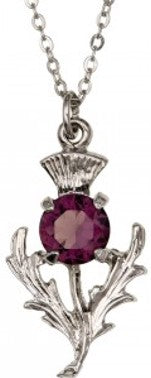 Thistle Pendant - Amethyst