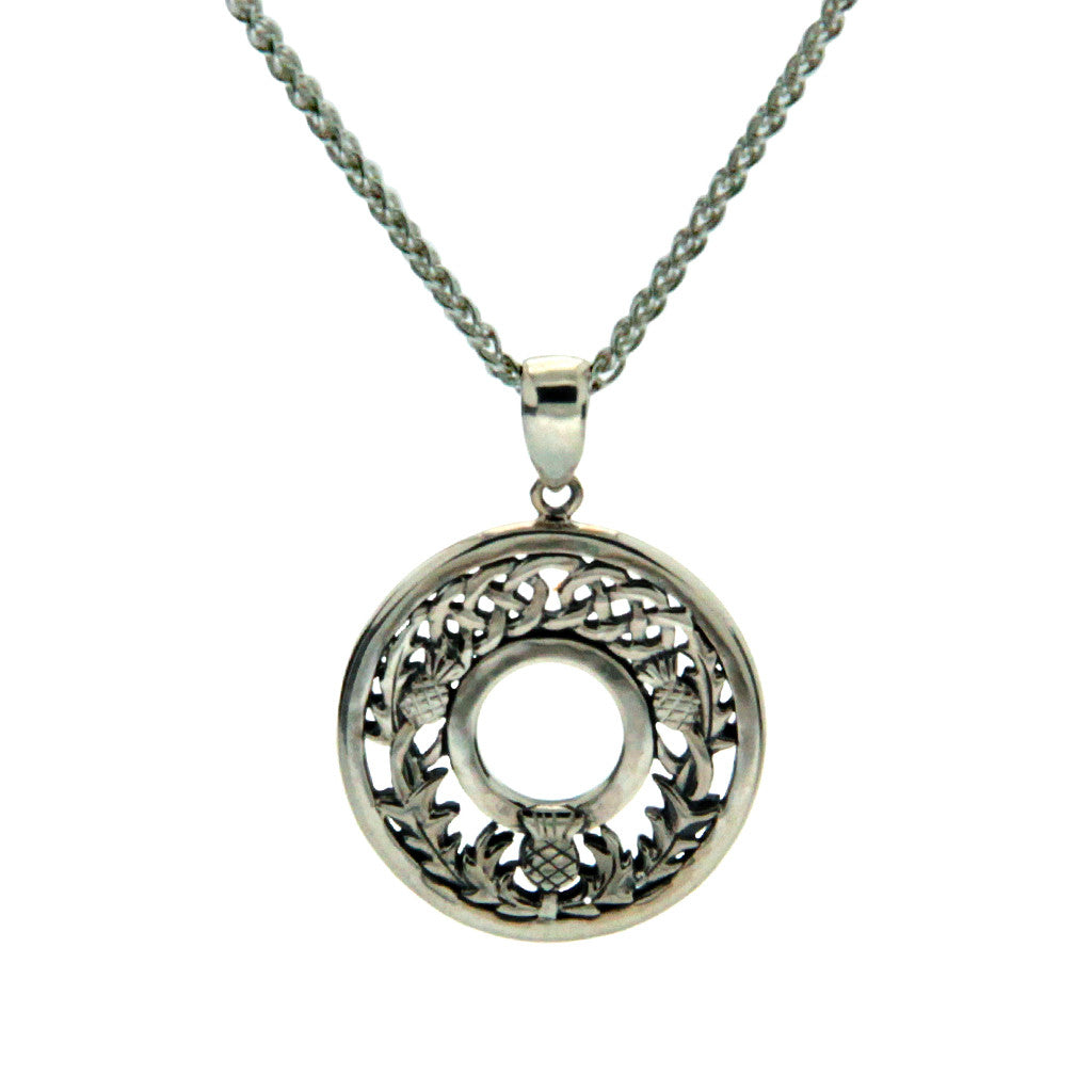 Thistle Pendant - Double Sided