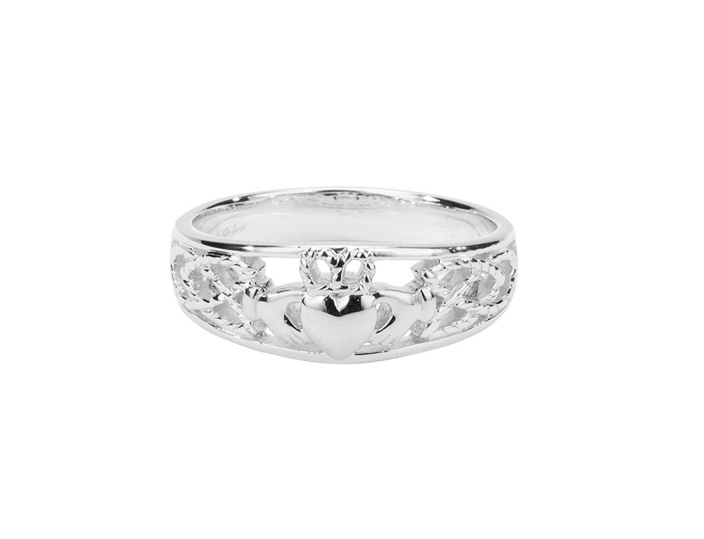 Claddagh Ring - Sterling Silver Band