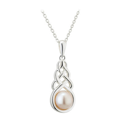 Pearl Celtic Knot Pendant