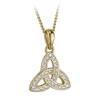 Crystal Trinity Knot Pendant