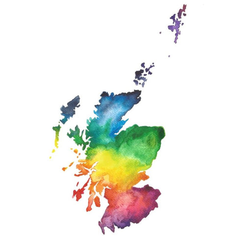 Greeting Card - Rainbow Scotland