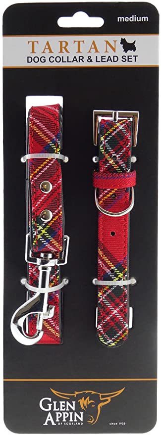 Dog Collar and Lead - Various Tartans