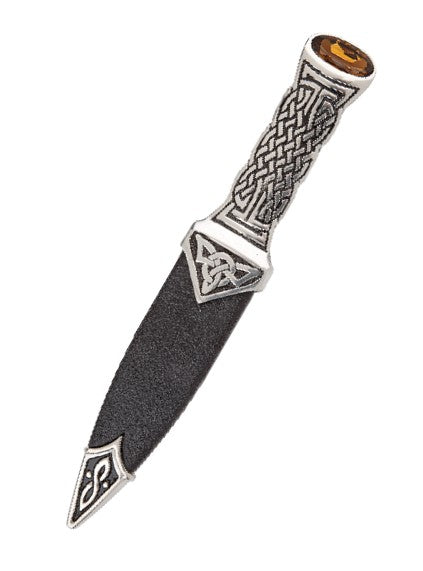 Boisdale Matte or Polished Pewter Sgian Dubh With Stone Top