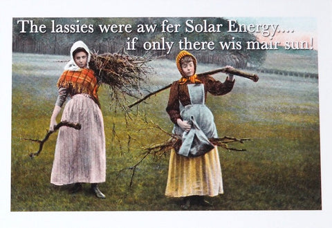Notecard - Humour - Solar Energy