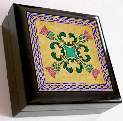 Keepsake Box - Scottish Thistles