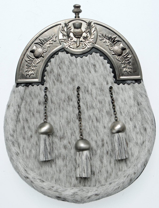 Sporran - Dress Grey Bovine Antiqued