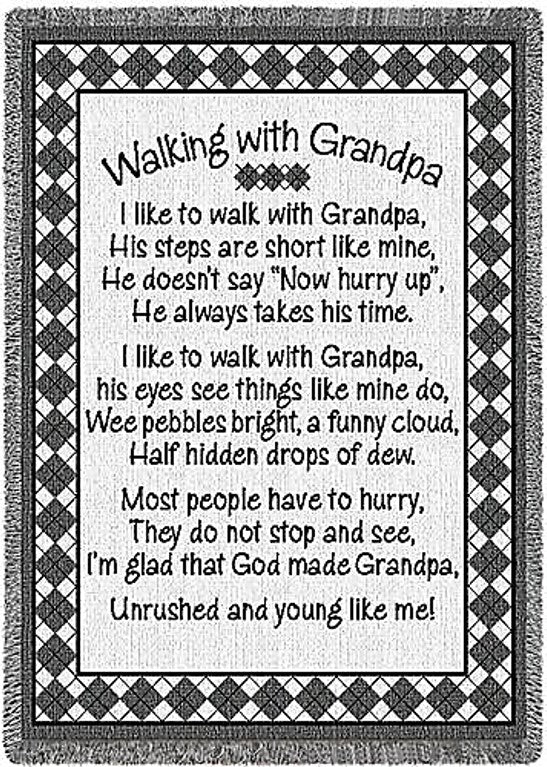 Blanket - Walking with Grandpa