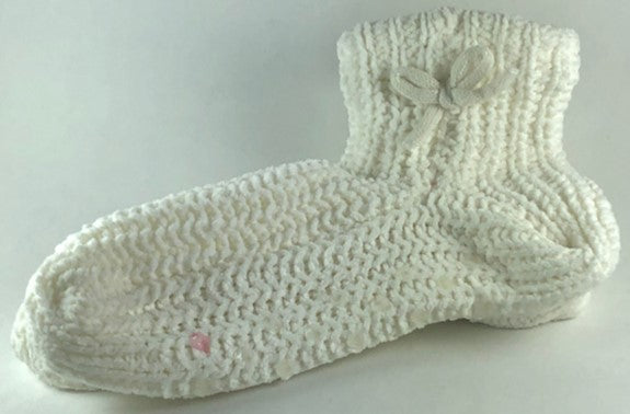 Socks - Ladies Slipper Socks - White